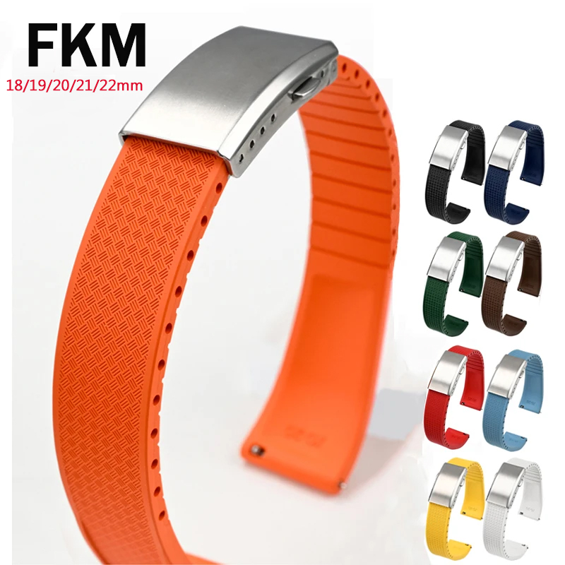 สายนาฬิกายางฟลูออโร FKM สายรัด - Suede Strap Watch บทวิจารณ์และราคา