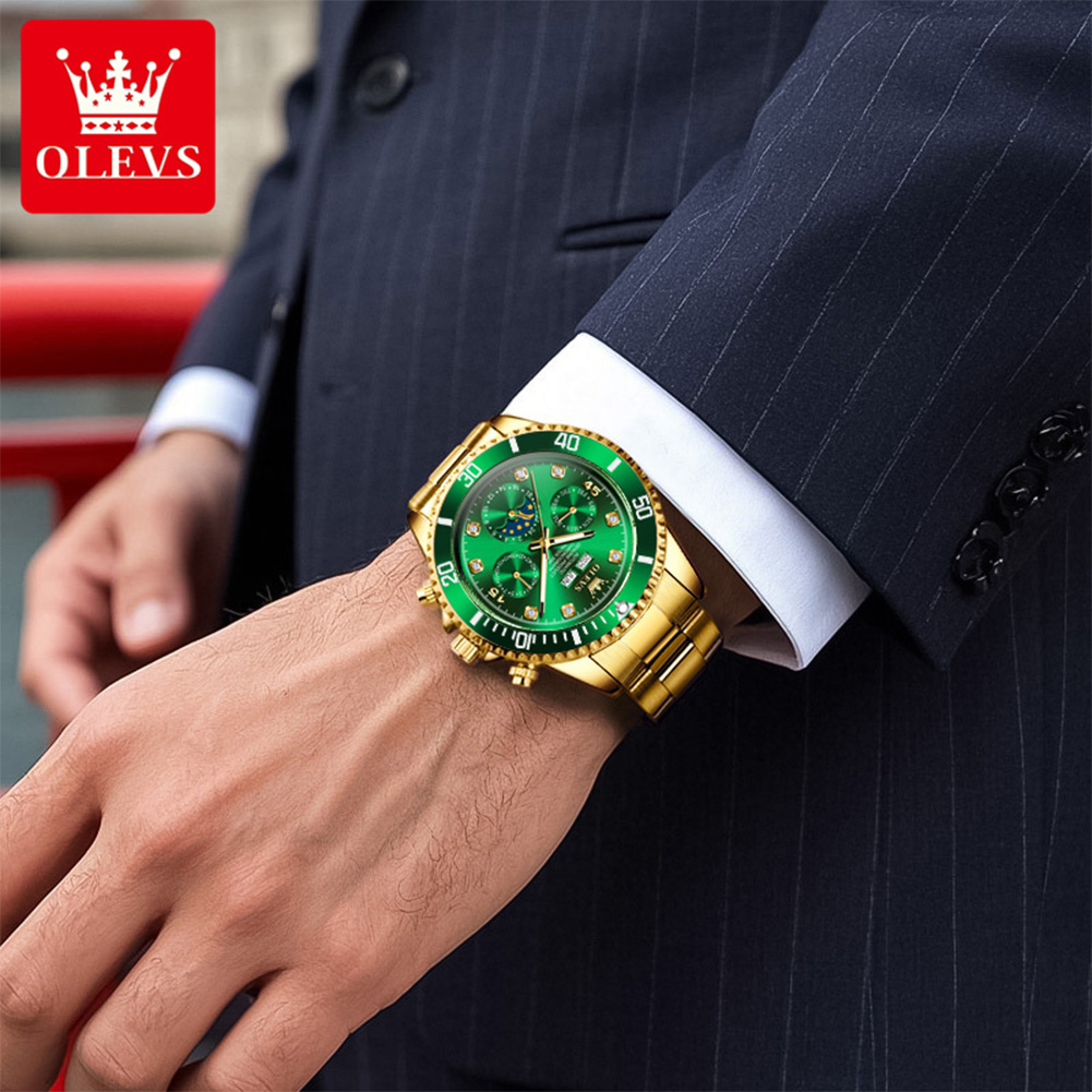 OLEVS 6729 นาฬิกาอัตโนมัติผู้ช - Omega Watch Constellation บทวิจารณ์และราคา