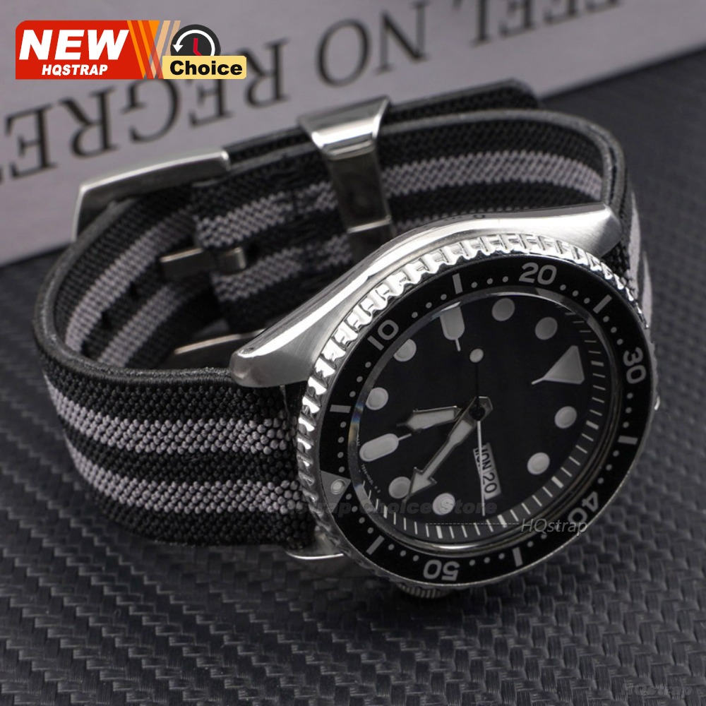 สายนาฬิกาผ้าไนลอนยืดหยุ่นพร้อม - Nato Strap Nylon บทวิจารณ์และราคา